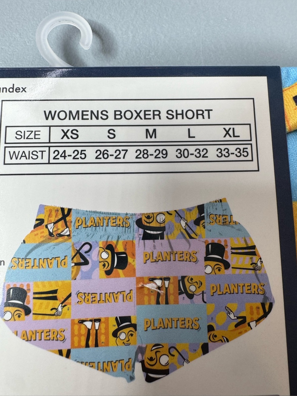 Planters Women's Athletic Boxer Shorts in Purple Peanut Print logo Sz LG pastel - Picture 2 of 2